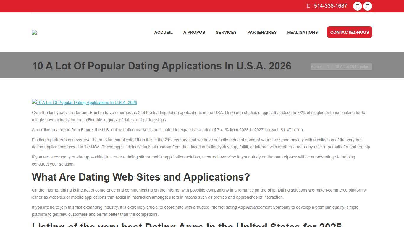 10 A Lot Of Popular Dating Applications In U.S.A. 2026 - Paysagiste Montréal, Laval - Aménagement Denis et fils